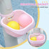 Kids Balance Bike for 1-3 Years Old with Adjustable Seat, Silent Wheels, Pink