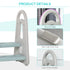 Kids Toddler Step Stool Ladder Kitchen Helper for Toilet Potty Training Bathroom Sink Bedroom Blue and Grey