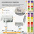 Kids Desk and Chair Set, Student Adjustable Writing Desk, with Drawer, Pen Slot, Hook - Grey
