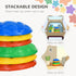 Six-Piece Kids Stepping Stones, with Non-Slip Mats, Balance River Stones