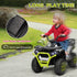 12V Kids Electric Ride on ATV, Battery-Powered Quad Bike w/ Spring Suspension, Forward Backward, Storage Basket, Green
