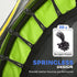 Kids Trampoline, with Enclosure Net, Steel Frame, for Ages 3-6 Years - Green