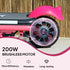 Electric Scooter for Kids Aged 6-14 Years, with Colourful Lights, Pink