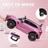 Aston Martin DBX Licensed Battery Powered Kids Electric Car, 12V Kids Ride on Car w/ Lights, Music Horn, Pink