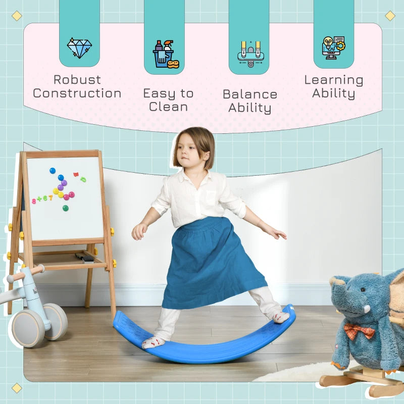Balance Board, Kids Wobble board, for Ages 3-6 Years - Dark Blue