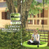 100cm Diameter Nest Seat for Kids with Height Adjustable Hanging Ropes for Outdoor, Playground, Garden, Green