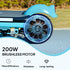 Electric Scooter for Kids Aged 6-14 Years, with Colourful Lights, Blue