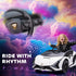 Lamborghini Sian Licensed 12V Kids Electric Ride On Car 2 Motors Toy Car with Remote Control Music Lights MP3 for 3-5 Years White