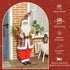 4'3" Animated Santa Claus Figure, with Sound and Lights - Red/Green