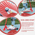 Electric Scooter for Kids Aged 4-7 Years, with Flashing LED Lights, Rear Auxiliary Wheels, Red