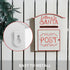 A5 Christmas Letter Postbox - White/Red