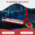 Electric Scooter for Kids Aged 4-7 Years, with Flashing LED Lights, Rear Auxiliary Wheels, Red