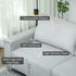 Three-Seater Corduroy - Light Grey
