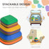 Balance Stepping Stones for Kids, 11-Piece Non-Slip Stackable River Stones, Obstacle Courses for Balance and Motor Skill