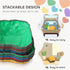 Balance Stepping Stones for Kids with Non-Slip Bottom, Indoor Outdoor Obstacle Course for Ages 3-8 Years, Multicoloured