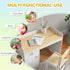 Kids Desk and Chair Set for 3-6 Years with Storage Drawer, Study Table and Chair for Children - White