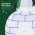 5ft Christmas Inflatable Two Penguins Wearing a Scarf with Ice House Blow Up Decor Home Indoors with Built-in LED Lights Outdoor Toys in Lawn Garden