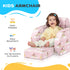 Foldable Toddler Chair Soft Snuggle Sponge Filled for Bedroom Playroom, Aged 18 Months to 3 Years - Pink