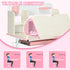 Kids Desk and Chair Set, with Storage Shelves, Washable Cover, for Ages 3-12 Years - Pink