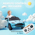 Aston Martin DBX Licensed Battery Powered Kids Electric Car, 12V Kids Ride on Car w/ Lights, Music Horn, Blue
