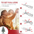 3ft White Light Artificial Christmas Tree w/ 90 LEDs Star Topper Tri-Base Full Bodied Seasonal Decoration Pre-Lit Home