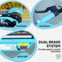 Electric Scooter for Kids Aged 6-14 Years, with Colourful Lights, Blue