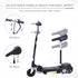 Powered E-Scooter Ride-On, with Brakes, Adjustable Seat, Adjustable Handlebars, Black