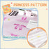 Princess-Designed Kids Table and Chairs Set for Activity, Art, Drawing, Toddler Table and Chairs Set for Playroom