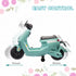 6V Ride on Motorbike, Kids Electric Motorbike w/ Headlights, Music, Training Wheels, for Ages 18-36 Months, Green