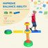 Eight-Piece Kids Stepping Stones, with Non-Slip Surface & Bottom, for Toddlers - Multicoloured