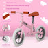 12" Kids Balance Bike No Pedal Bicycle EVA Tire Adjustable Seat Toddler Training Bike W/ Shock Absorber 2 - 5 Years Gift for Boys Girls Pink