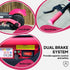 Electric Scooter for Kids Aged 6-14 Years, with Colourful Lights, Pink