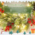 60 cm Prelit Christmas Wreath, Door Wreath with Realistic Branches, 30 Warm White LEDs, Timer, Battery Operated
