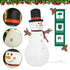 6ft Giant Inflatable Snowman Christmas Decoration w/ LED Lights Accessories Cute Family Fun Seasonal Outdoor Indoor