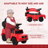 3 in 1 Kids Children Ride on Push Car Toddler Sliding Car G350 Licensed Walker Foot to Floor Slider Push-Along with Horn Steering Wheel NO POWER Manual, Red