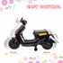 6V Ride on Motorbike, Kids Electric Motorbike w/ Headlights, Music, Training Wheels, for Ages 18-36 Months, Black