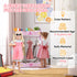 Kids Clothes Rail with Two Shelves, for 3-8 Years, Pink