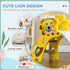 Baby Slide with Basketball Hoop, Climber, Easy to Assemble Kids Slide for Indoor Use, for Ages 18-36 Months - Yellow