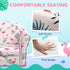 Kids Armchair with Flamingo Design, Wooden Frame, for Bedroom, Playroom, Kids Room - Pink