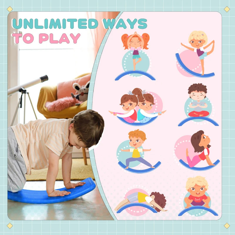 Balance Board, Kids Wobble board, for Ages 3-6 Years - Dark Blue