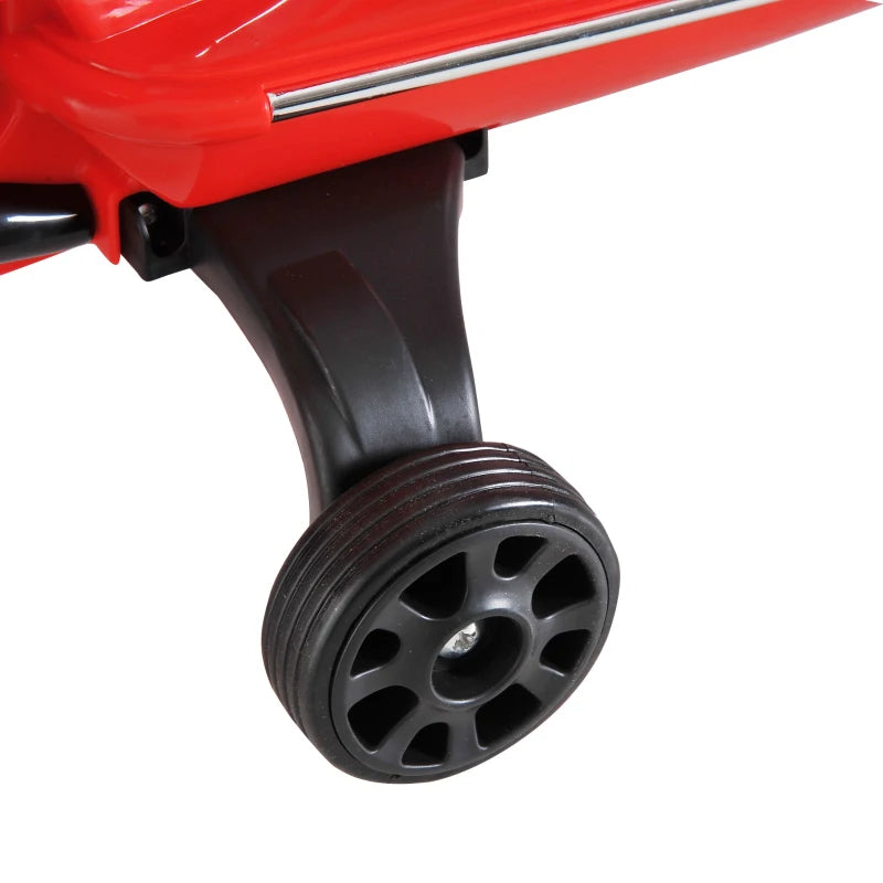 Kids Ride On Motorcycle, 6V, W/LED Lights-Red