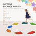 9PCs Kids Stepping Stones, Crocodile-Designed Sensory Toys, with Anti-Slip Edge Balance River Stones