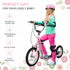 Kids Scooter, Teen Kick Scooter with Rubber Wheels, 16" Front Wheel, Height Adjustable Handlebar, Dual Brakes, Kick Stand, for 5+ Years, Pink