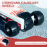 Electric Scooter for Kids Aged 4-7 Years, with Flashing LED Lights, Rear Auxiliary Wheels, Red