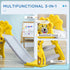 Baby Slide with Basketball Hoop, Climber, Easy to Assemble Kids Slide for Indoor Use, for Ages 18-36 Months - Yellow