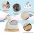 Kids Rocking Horse, Children Plush Ride On Swan Animal Rocker w/ Sound, Wood Base Seat, Safety Belt, Baby Toy Rocker for Toddler 18 - 36 Months, White and Grey