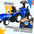 Ride On Tractor Toddler Walker Foot To Floor Slider w/ Horn Storage Steering Wheel for 1-3 Years Old Blue
