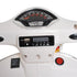 Kids Ride On Vespa Motorcycle W/LED Lights - White
