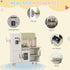 Toy Kitchen, Kids Play Kitchen, Role Playing Game with Phone, Ice Maker, Stove, Utensils, for 3-6 Years, White