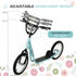 Kick Scooters for Kids with Adjustable Height, Anti-Slip Deck, Dual Brakes, Rubber Tyres, for Boys and Girls Aged 5+ Years Old - Blue